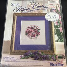 Bucilla 1994 Silk Ribbon Embroidery Flower of the Month Kit February Vio... - $12.86