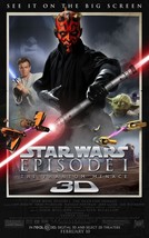 STAR WARS: EPISODE 1 THE PHANTOM MENACE 3D ORIGINAL 13X20 MOVIE POSTER - $92.03 MXN