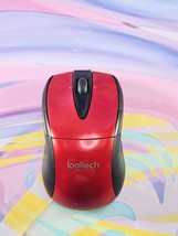 Logitech M525 Red Wireless Mouse (FOR PARTS) (No USB Receiver) - $18.50 MXN