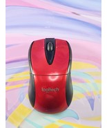 Logitech M525 Red Wireless Mouse (FOR PARTS) (No USB Receiver) - $18.41 MXN