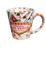 Welcome to Fabulous Las Vegas Nevada 12 oz Coffee Mug Playing Cards Desi... - $11.87