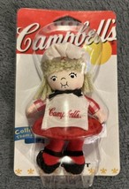 Campbell&#39;s Kids Magnet NOS 2002 Blonde Chef Girl Red Skirt Apron Chef Hat - $11.29