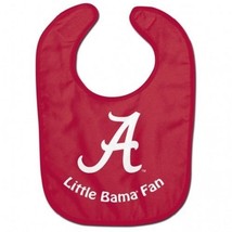 NCAA Alabama Crimson Tide Baby Infant ALL PRO Bib Little Fan Color Red - £11.08 GBP