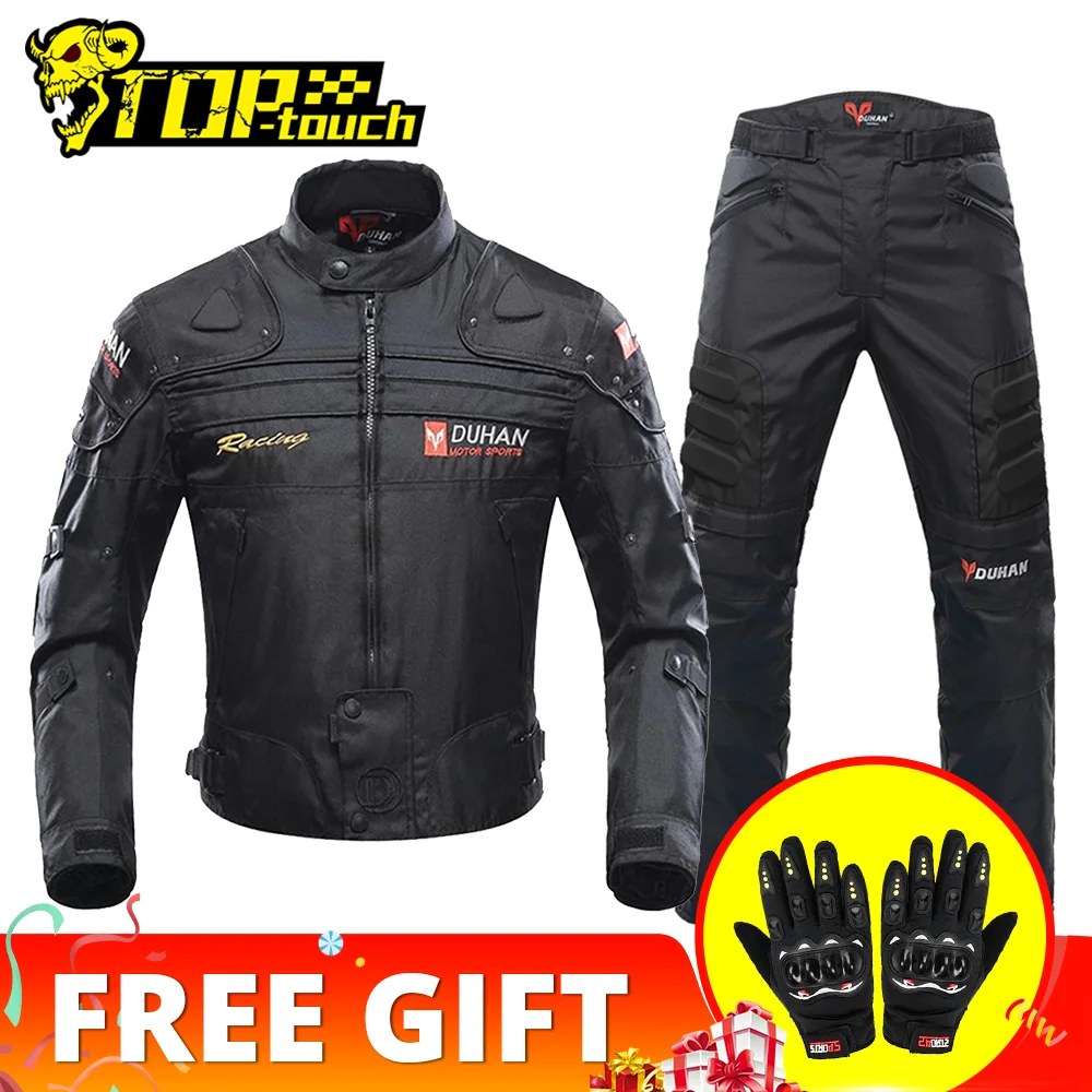 DUHAN Motorcycle Jackets Men Riding Motocross Enduro Racing Jacket Moto Jacket - £105.94 GBP+