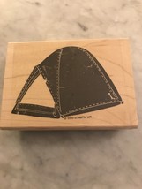 Stampin Up Rubber Wood Mount Stamp - Arched Tent - £5.30 GBP