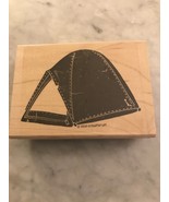 STAMPIN UP RUBBER  Wood Mount Stamp - ARCHED TENT - £5.31 GBP
