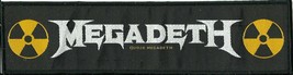 MEGADETH logo 2020 - WOVEN STRIP SEW ON PATCH - official merchandise - £4.88 GBP