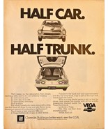Chevy Vega Half Car Half Truck Building a better way-1972 Vintage Print Ad - $11.73