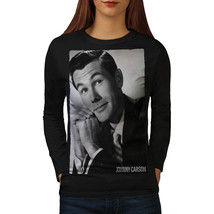 Johnny Carson USA Tee Famous Person Women Long Sleeve T-shirt - $14.99