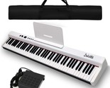 Electric Keyboard Piano 88-Keys | Sustain Pedal Midi/Usb | Dual 25W Spea... - £183.61 GBP