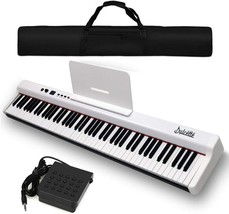 Electric Keyboard Piano 88-Keys | Sustain Pedal Midi/Usb | Dual 25W Spea... - £183.03 GBP