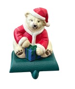 Vintage 1998 Santa Bear Stocking Holder By Eddie Bauer - $19.20