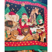 Craft Kit Holiday Napkin Panels 10 Pieces 23&quot; x 17&quot; Santa Tree Star Mous... - £15.84 GBP
