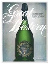 Print Ad Great Western Naturel New York State Champagne 1981 Advertisement - $9.70