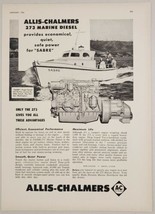 1956 Print Ad Allis-Chalmers 273 Marine Diesel Engine Gill Netter Boat Harvey,IL - $17.08