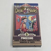 Vtg 1986 Kids Klassics Mel-o-Toons 5 Classic Stories VHS Tape Vol 6 Pinocchio - £15.73 GBP