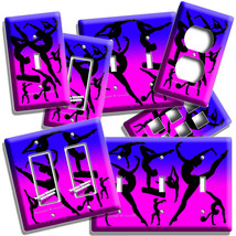 Flexible Gymnasts Light Switch Outlet Wall Plates Girl Room Dance Studio Gym Art - £14.33 GBP+