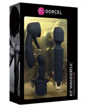 Dorcel Wanderful Massage Wand Kit Black/Gold - $84.14