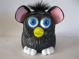 (BX-8) 1998 McDonald&#39;s / Tiger: Furby - Black, Black Hair, Blue Eyes - £1.49 GBP