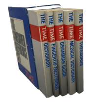 Vtg Time Life 1987 Timesaver Reference 5 Vol Box Fact Finder Medical Dictionary - £15.72 GBP