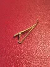 Vintage 60s gold plated Pick Axe tie clip (bar style) image 2