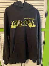 Billie Eilish Happier Than Ever Tour 2022 Hoodie XXL. Front Pocket Sweatshirt. - £78.01 GBP