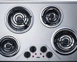 Summit Appliance CR430SS 30&quot; Wide 230V Electric Cooktop with 4 Coil Elem... - £368.02 GBP