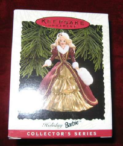 1996 Hallmark Keepsake Ornament #4 Holiday Barbie QXI5371 - $16.00