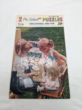 The Puzzle People Fairchild Girls Feeding Doll Pre School Puzzle #9 Inlay - $16.04