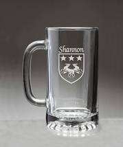 Shannon Irish Coat of Arms Glass Beer Mug (Sand Etched) - £20.70 GBP