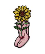 EMBRO BOF Sunflower Iron On Patch 3.5in Colorful Embroidered Flower - $13.26 CAD