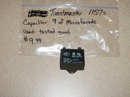 Toastmaster Bread Maker Machine Capacitor 9 Of Microfarads For Model 1157s - £7.67 GBP