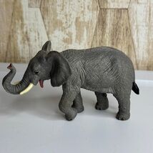 Vintage PVC Rubber Realistic Gray Elephant Figurine Toy Safari Wildlife ... - $18.00