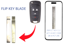 KEY CUT SERVICE +  2008-2021 GM CHEVROLET GMC BUICK HU100  Flip Blade - $19.99