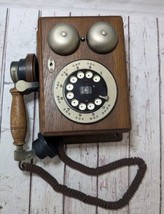  Vintage Country Junction AT&amp;T Telephone Wood Rotary Wall Phone - $93.49