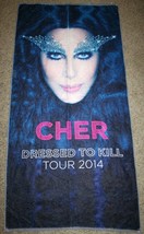 CHER 2014 Dressed To Kill Concert Tour VIP Swag BEACH/BATH TOWEL Collect... - $24.74