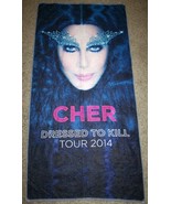 CHER 2014 Dressed To Kill Concert Tour VIP Swag BEACH/BATH TOWEL Collect... - $457.39 MXN