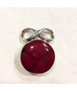 MEXICO RED JASPER .925 STERLING SILVER INFINITY SYMBOL PENDANT NECKLACE ... - £51.34 GBP