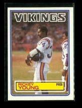 Vintage 1983 TOPPS Football Trading Card #108 RICKEY YOUNG Minnesota Vikings - £3.94 GBP