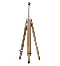 Nauticalmart Timber Tripod Floor Lamp Stand Teak Wood - £67.35 GBP
