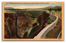 Crooked River Bridge Dalles-California Highway OR Oregon UNP Linen Postcard N26 - £2.69 GBP