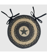 6 Star woven Chair Pads in Pewter gray  with matching coasters - SALE - $1,475.32 MXN