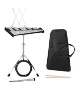 30 Notes Percussion Glockenspiel Bell Kit with Mallets Sticks Stand Gift... - $181.58