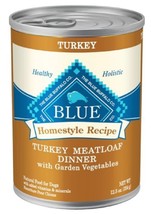Blue Buffalo Homestyle Adult All-Natural Turkey Meatloaf Pate Wet Dog Fo... - $221.47 MXN