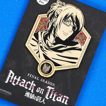 Attack on Titan Hange Zoe Final Season Golden Enamel Pin - Figure Anime ... - £11.93 GBP