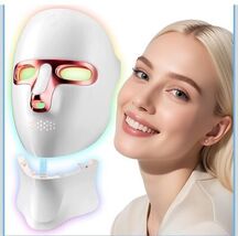 Red Light Therapy Mask for Face,Cordless LED  Mask Light Therapy, 7 Colo... - $80.99