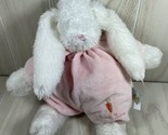 Bunnies By the Bay Sweet Buns plush white pink bunny rabbit soft baby to... - $13.50