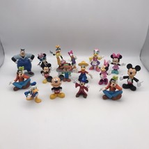 Disney Mickey Minnie Daisy Donald Pluto Brutus Figures Lot of 16 Cake Topper Toy - £13.33 GBP