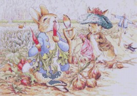 Counted Cross Stitch  Rabbit by B. potter 15.29&quot; x 10.71&quot; - L994 - £3.13 GBP