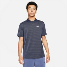 Nike Men&#39;s Dri-FIT ADV Slam Tennis Slim Fit Polo in Obsidian-Size Small - £31.43 GBP